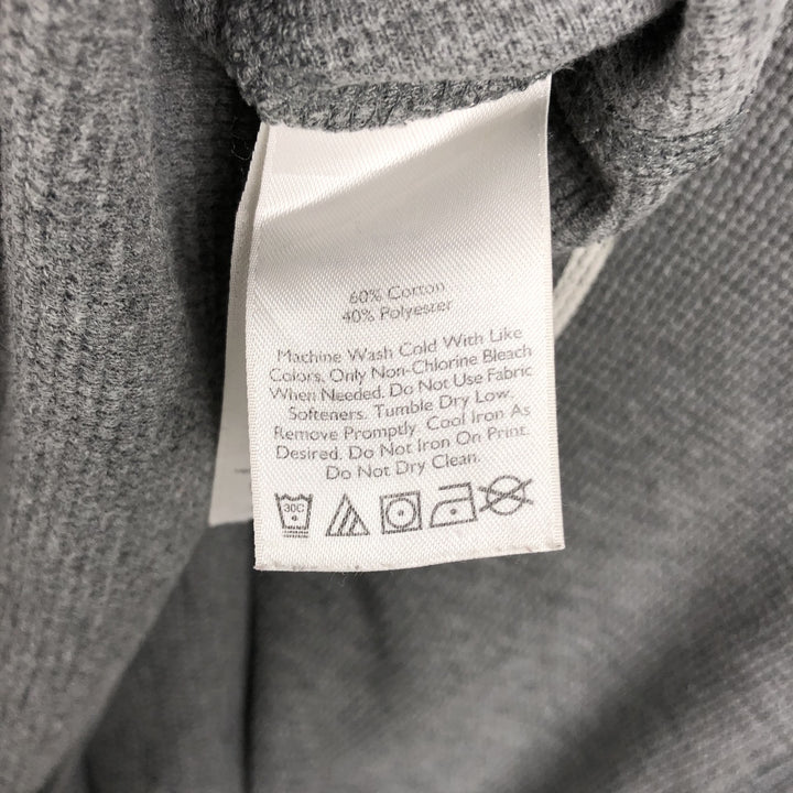 Eddie Bauer Thermal Long-Sleeve T-Shirt, Waffle Pattern, Men's Size S (equivalent) cotton gray type Vintage Second Hand