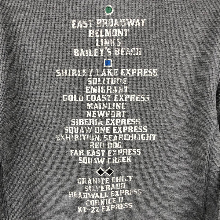 Eddie Bauer Thermal Long-Sleeve T-Shirt, Waffle Pattern, Men's Size S (equivalent) cotton gray type Vintage Second Hand