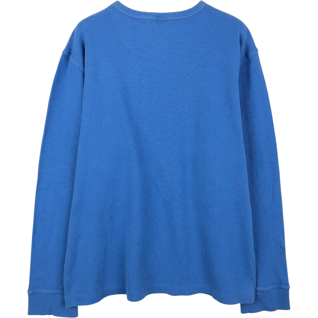 GAP Thermallon T-shirt, Honeycomb, Men's XL cotton Blue type light blue Vintage Second Hand