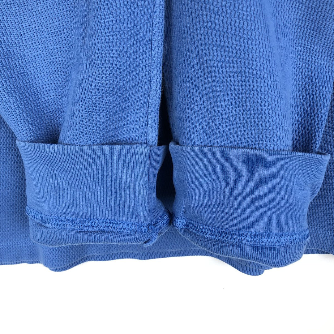 GAP Thermallon T-shirt, Honeycomb, Men's XL cotton Blue type light blue Vintage Second Hand