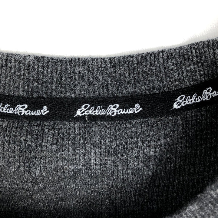 Eddie Bauer Thermal T-Shirt, Waffle, Men's XL cotton black type Vintage Second Hand