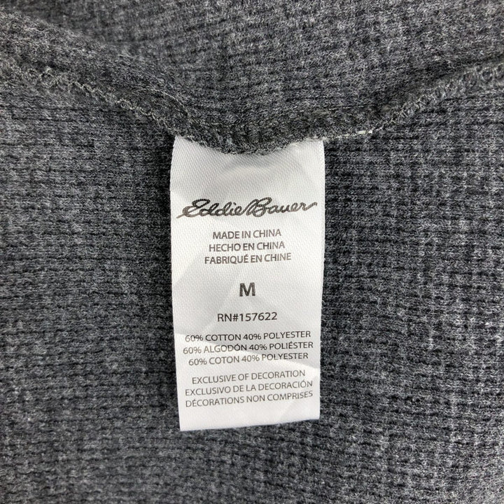 Eddie Bauer Thermal T-Shirt, Waffle, Men's XL cotton black type Vintage Second Hand