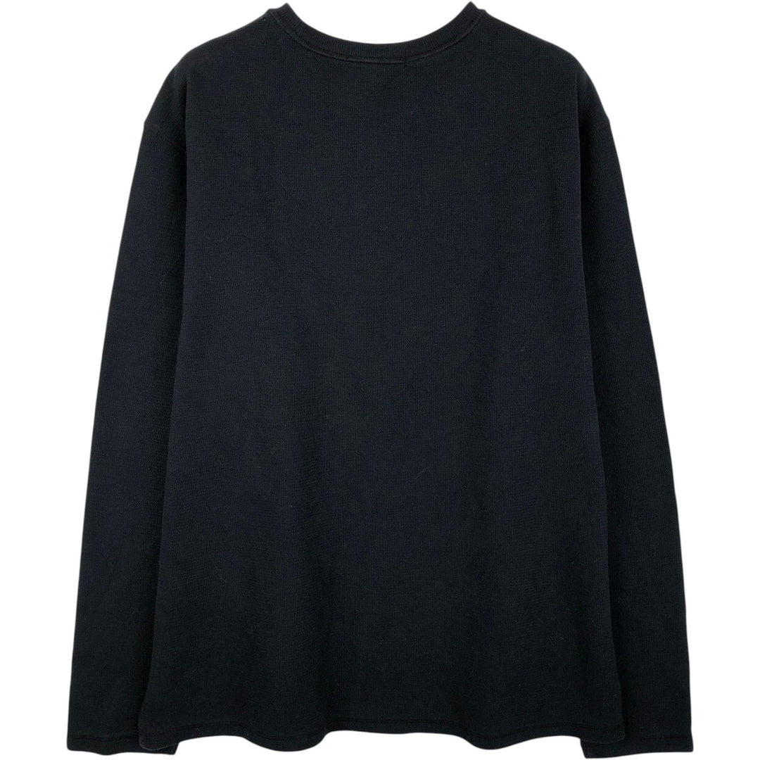 Banana Republic Thermal Long T-Shirt, Men's Size L cotton black type Vintage Second Hand