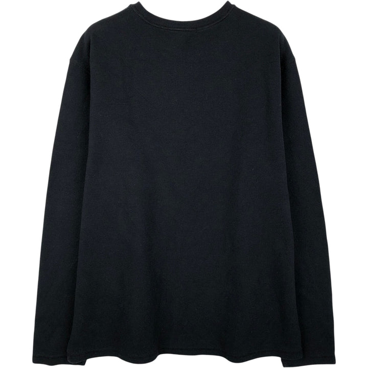 Banana Republic Thermal Long T-Shirt, Men's Size L cotton black type Vintage Second Hand