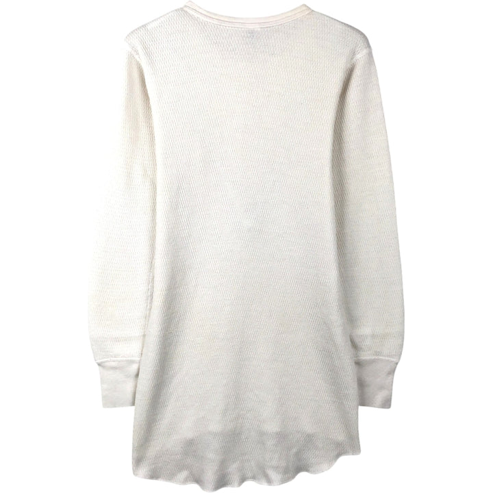 ARCTEX Thermal Long-Sleeve T-Shirt, Honeycomb Pattern, Made in USA, Men's Size L (equivalent) cotton white type Vintage Second Hand