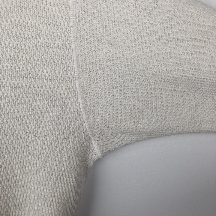 ARCTEX Thermal Long-Sleeve T-Shirt, Honeycomb Pattern, Made in USA, Men's Size L (equivalent) cotton white type Vintage Second Hand