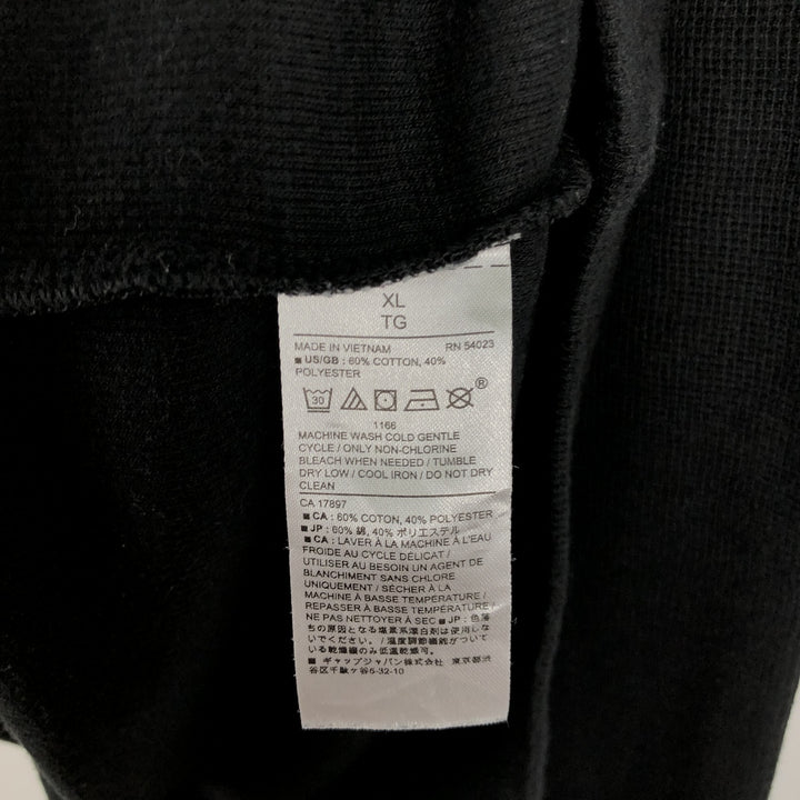 Banana Republic Thermal Long-Sleeve T-Shirt, Waffle Knit, Men's Size XL (equivalent) cotton black type Vintage Second Hand