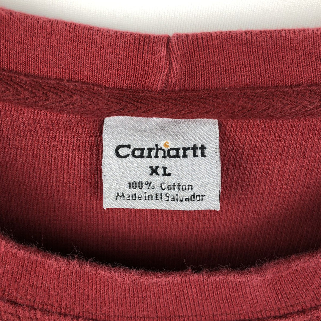 Carhartt Thermal Long T-shirt Men's XL size cotton red type Vintage Second Hand