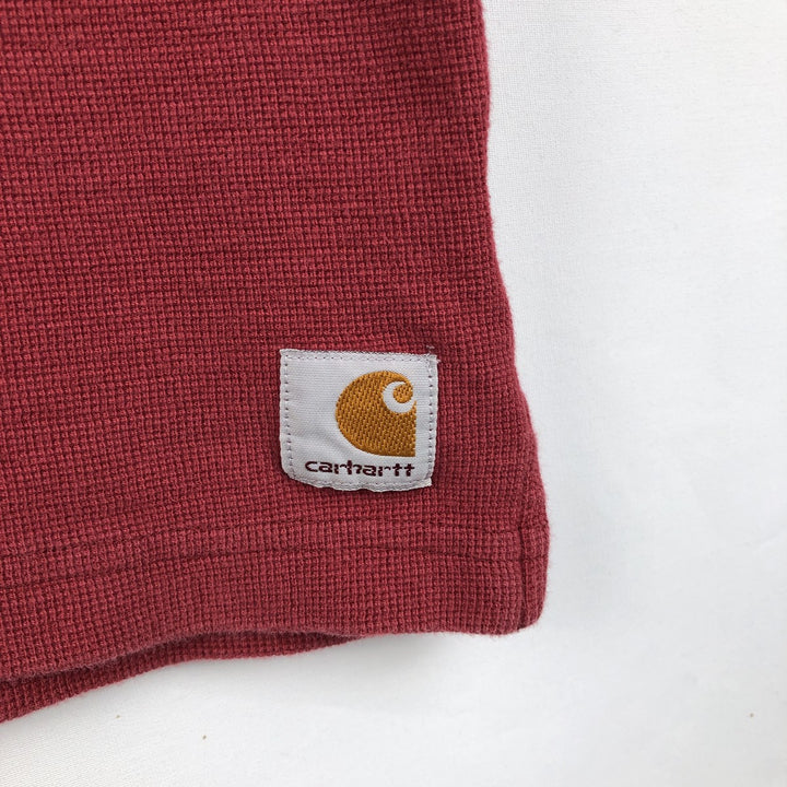 Carhartt Thermal Long T-shirt Men's XL size cotton red type Vintage Second Hand