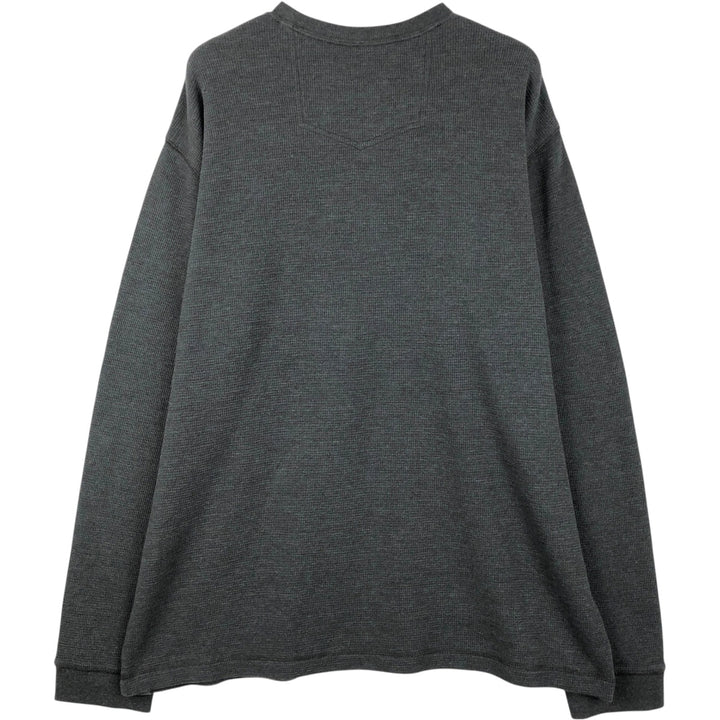 Eddie Bauer Thermal Long T-Shirt, Men's XL cotton Charcoal Vintage Second Hand