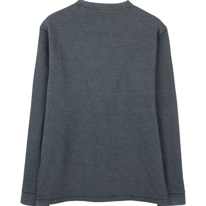 Eddie Bauer Thermal T-Shirt, Waffle, Men's Size M cotton gray type Vintage Second Hand