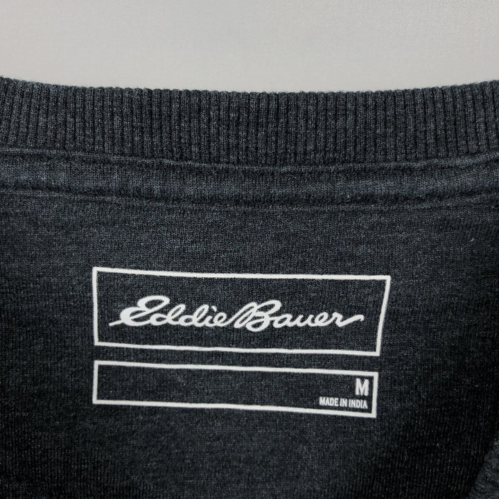 Eddie Bauer Thermal T-Shirt, Waffle, Men's Size M cotton gray type Vintage Second Hand