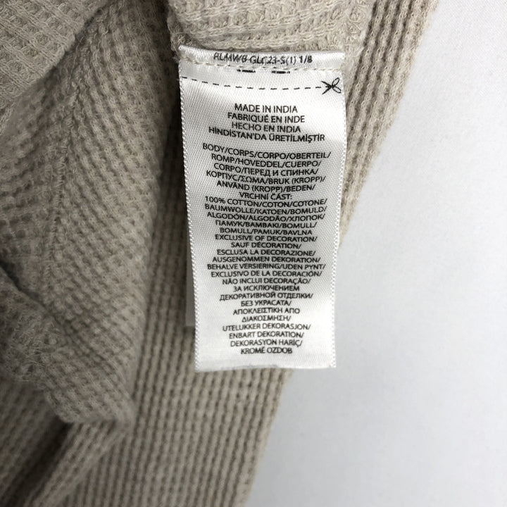 Ralph Lauren POLO RALPH LAUREN Thermal Long T-shirt Waffle Men's XL cotton Beige type Vintage Second Hand