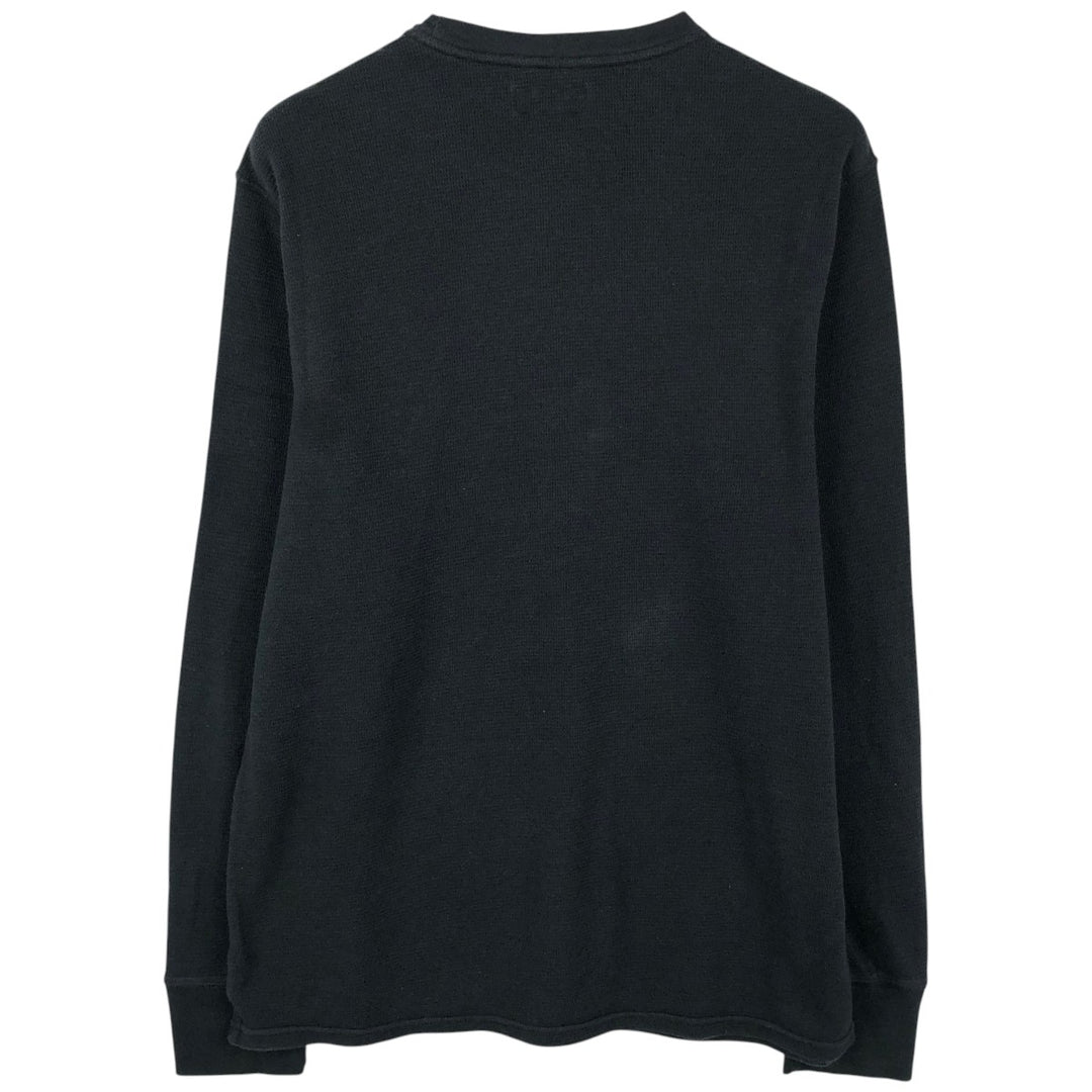 Ralph Lauren POLO RALPH LAUREN Thermal Long-Sleeve T-Shirt, Honeycomb Pattern, Men's Size M (equivalent) unclear black type Vintage Second Hand