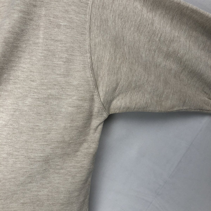 Ralph Lauren CHAPS Henley neck thermal long T-shirt, men's size L cotton white type Vintage Second Hand