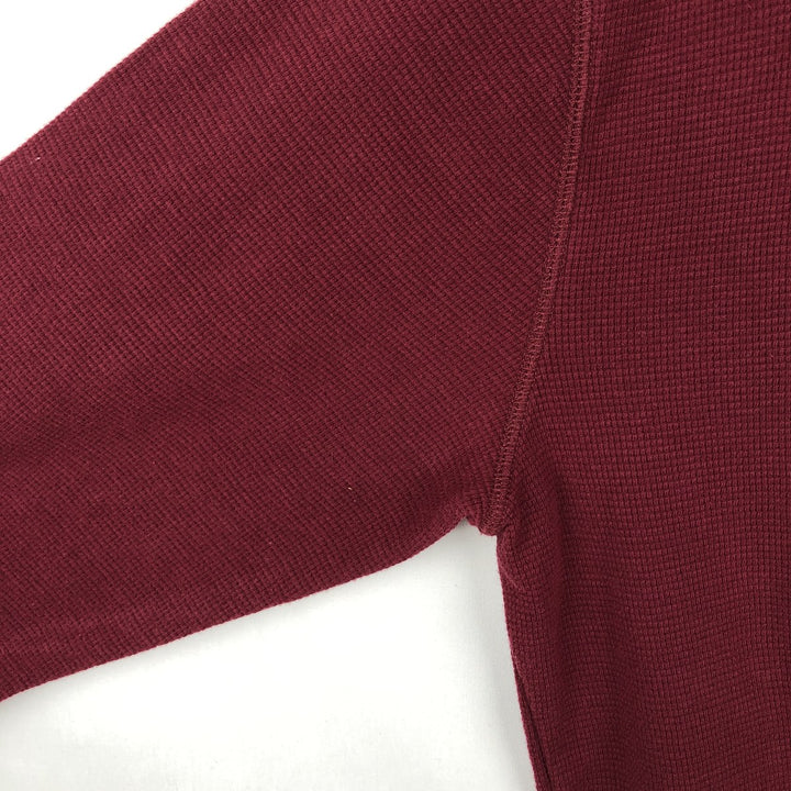 Ralph Lauren POLO RALPH LAUREN Thermal Long T-shirt Waffle Men's M size cotton red type Vintage Second Hand