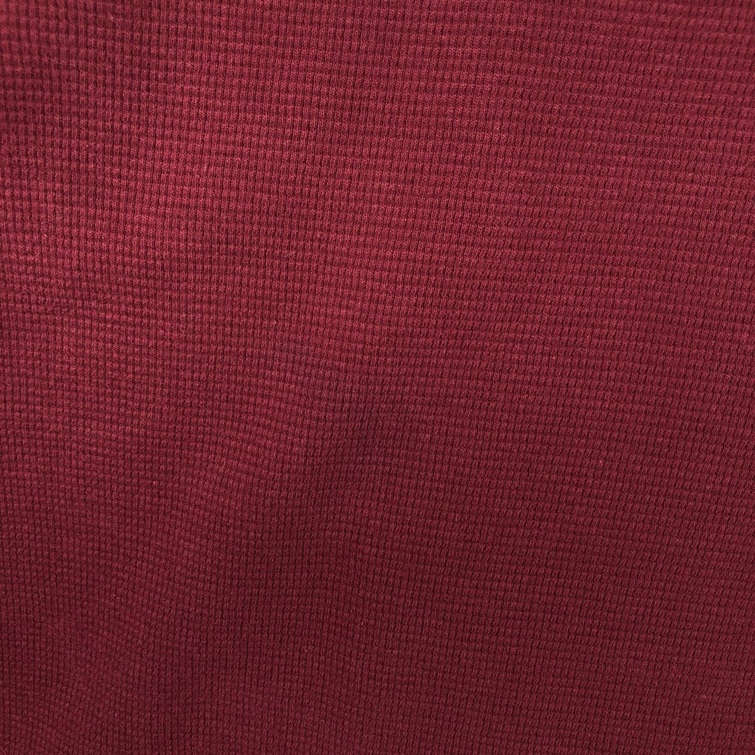Ralph Lauren POLO RALPH LAUREN Thermal Long T-shirt Waffle Men's M size cotton red type Vintage Second Hand