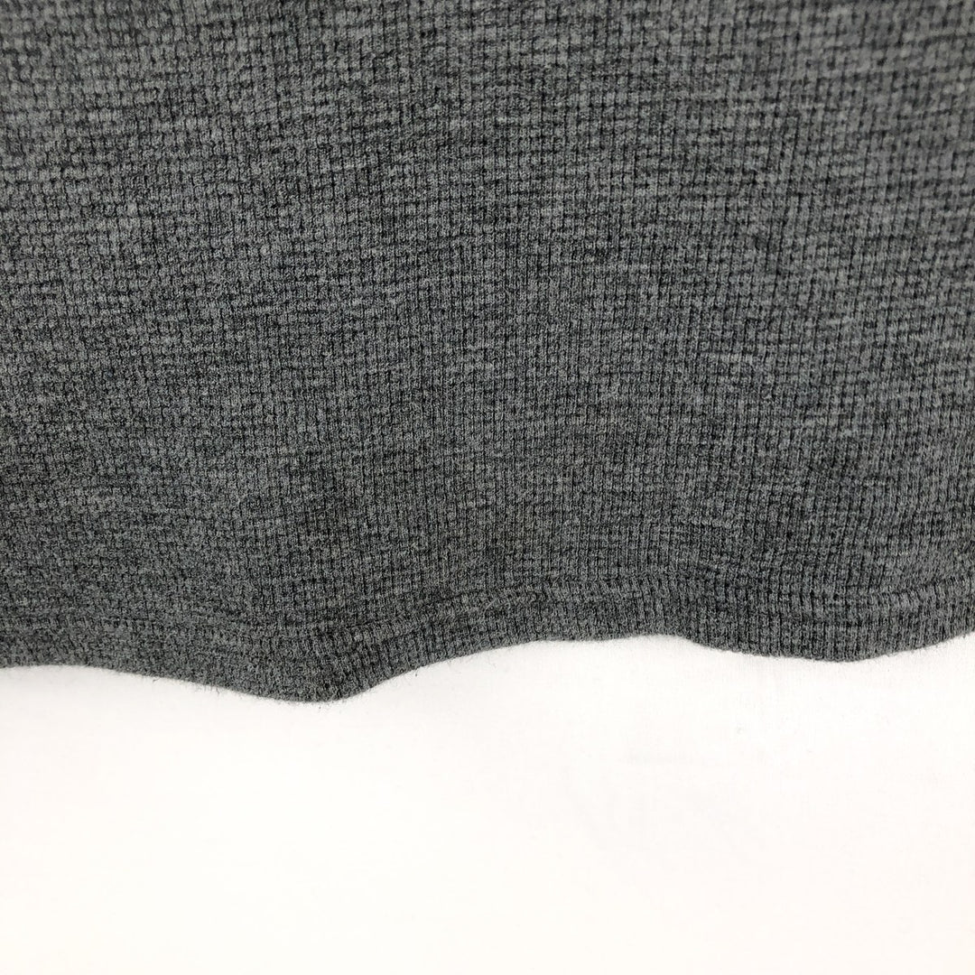 Ralph Lauren POLO RALPH LAUREN SLEEPWEAR Thermal Long-Sleeve T-Shirt, Waffle Knit, Men's XL (approx.) cotton Charcoal Vintage Second Hand