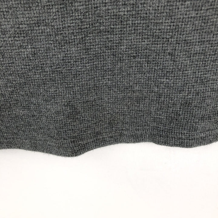 Ralph Lauren POLO RALPH LAUREN SLEEPWEAR Thermal Long-Sleeve T-Shirt, Waffle Knit, Men's XL (approx.) cotton Charcoal Vintage Second Hand