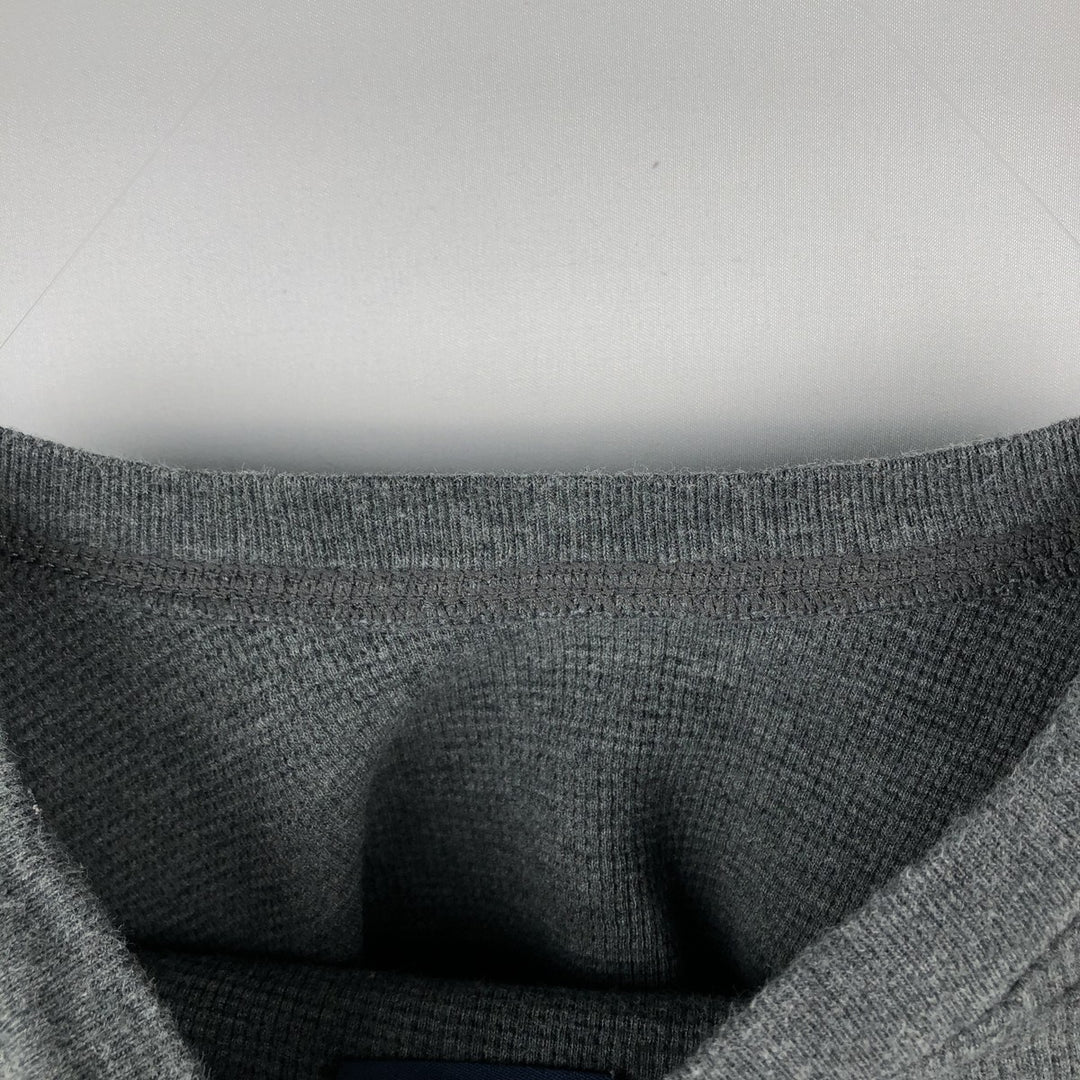 Ralph Lauren POLO RALPH LAUREN SLEEPWEAR Thermal Long-Sleeve T-Shirt, Waffle Knit, Men's XL (approx.) cotton Charcoal Vintage Second Hand