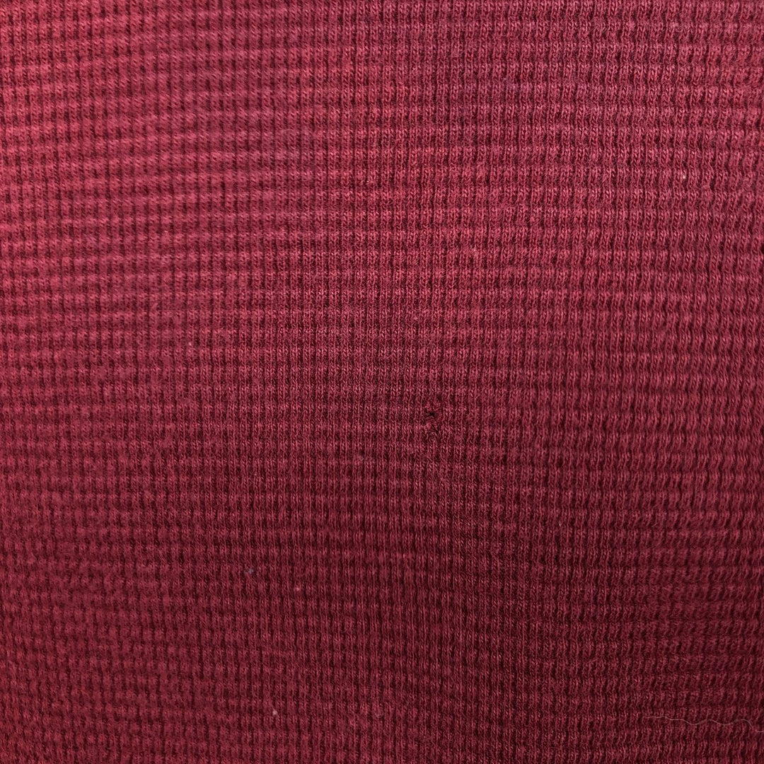 Ralph Lauren POLO RALPH LAUREN Thermal Ron T Waffle Men's L size cotton red type reddish brown Vintage Second Hand
