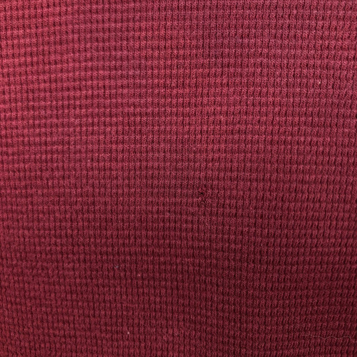 Ralph Lauren POLO RALPH LAUREN Thermal Ron T Waffle Men's L size cotton red type reddish brown Vintage Second Hand
