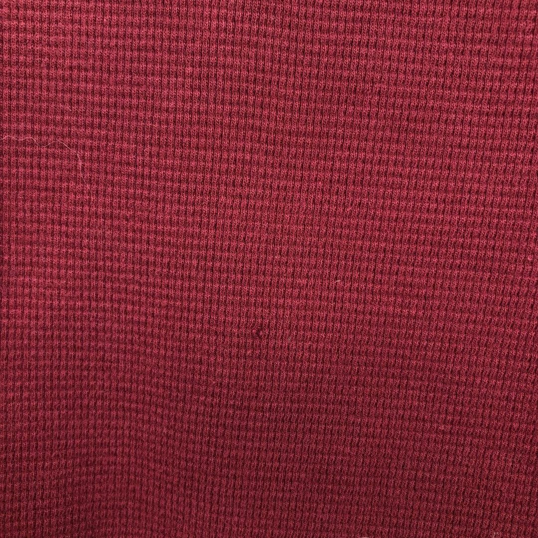 Ralph Lauren POLO RALPH LAUREN Thermal Ron T Waffle Men's L size cotton red type reddish brown Vintage Second Hand