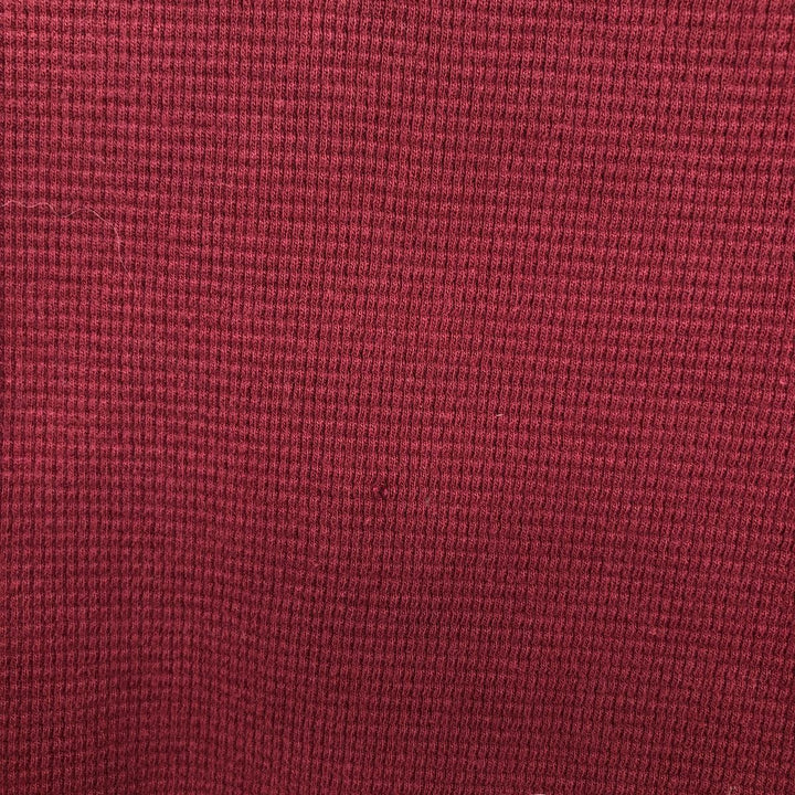 Ralph Lauren POLO RALPH LAUREN Thermal Ron T Waffle Men's L size cotton red type reddish brown Vintage Second Hand