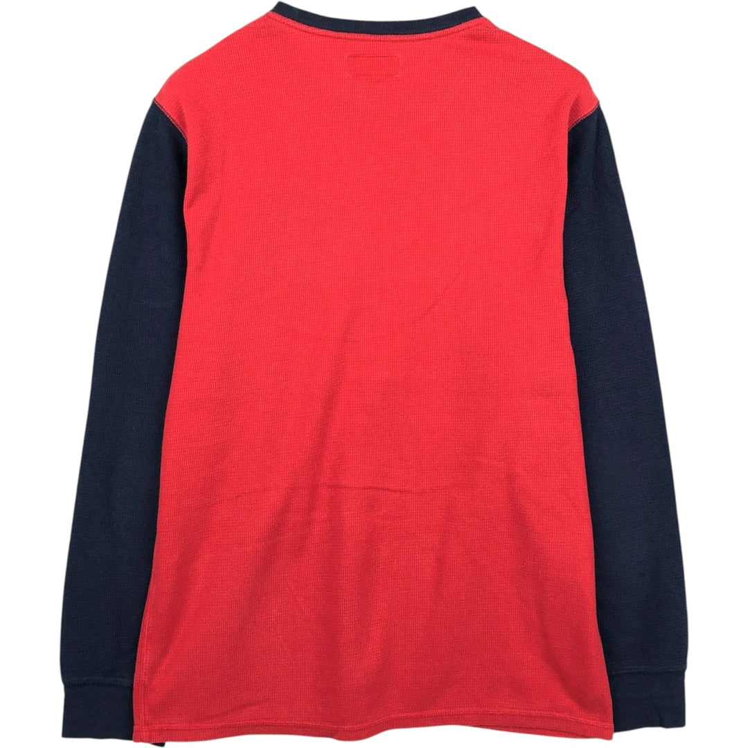 Ralph Lauren POLO RALPH LAUREN SLEEPWEAR Thermal Long T-Shirt, Men's Size L cotton red type Vintage Second Hand