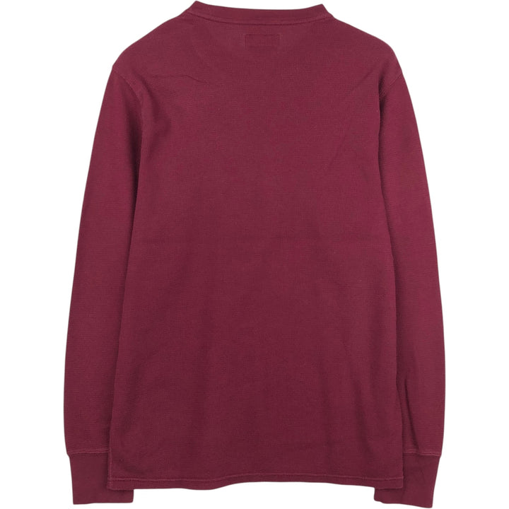 Ralph Lauren POLO RALPH LAUREN Thermal Long T-Shirt Men's Size L cotton Red type red-purple Vintage Second Hand