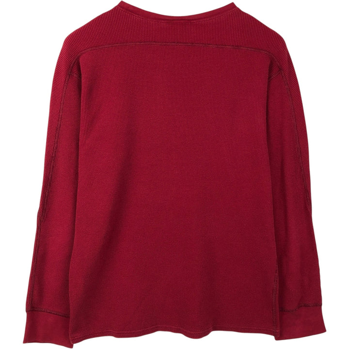 Ralph Lauren POLO RALPH LAUREN SLEEPWEAR Thermal Long T-shirt Waffle Men's XL cotton red type Vintage Second Hand