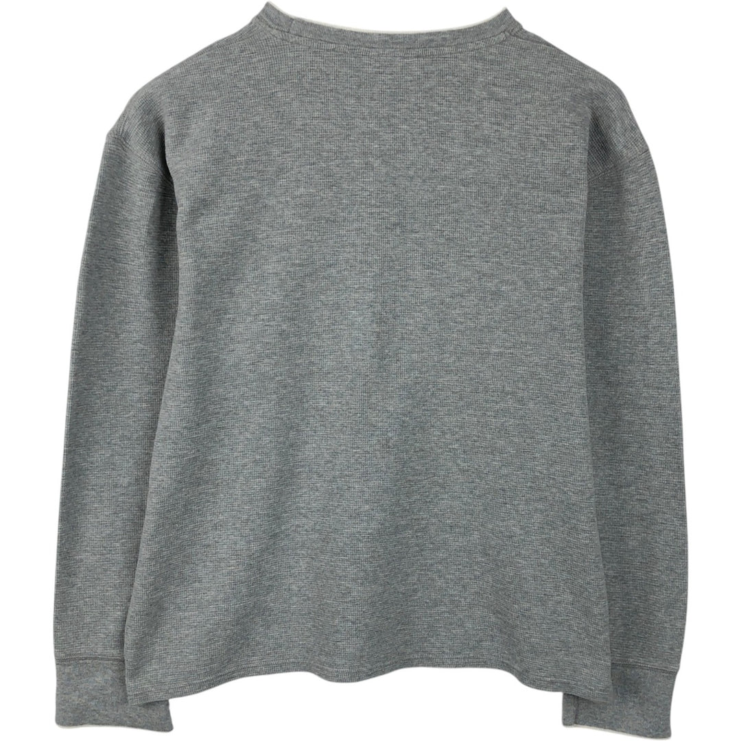 Ralph Lauren POLO RALPH LAUREN SLEEPWEAR Thermal Long T-shirt Waffle Men's XL cotton gray type Vintage Second Hand