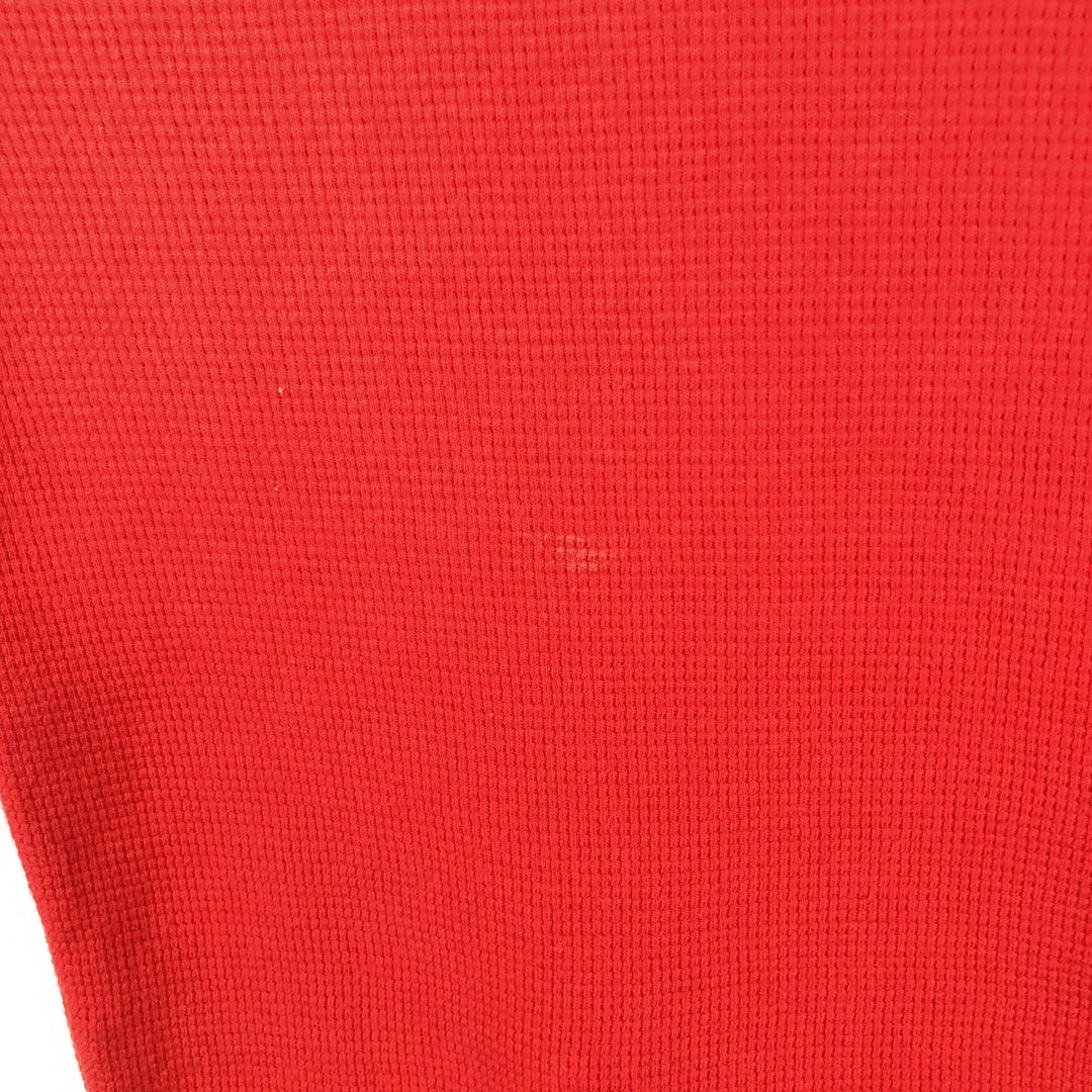 Ralph Lauren POLO RALPH LAUREN Thermal Long T-shirt Waffle Men's M size cotton red type Vintage Second Hand