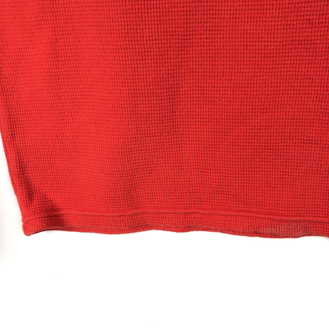 Ralph Lauren POLO RALPH LAUREN Thermal Long T-shirt Waffle Men's M size cotton red type Vintage Second Hand