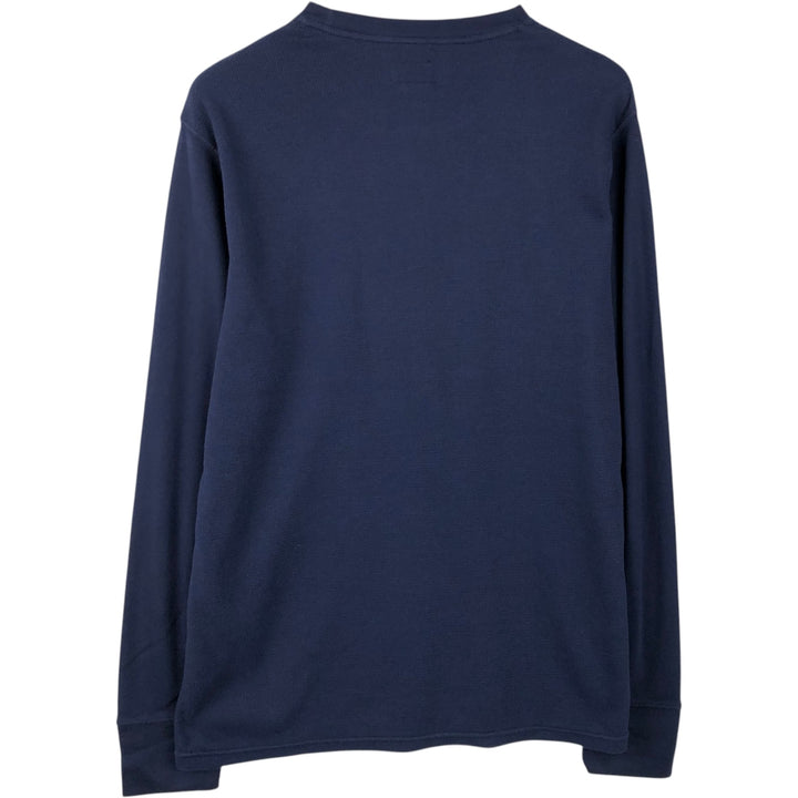 Ralph Lauren POLO RALPH LAUREN Thermal Long T-Shirt Men's Size L cotton navy blue type Vintage Second Hand