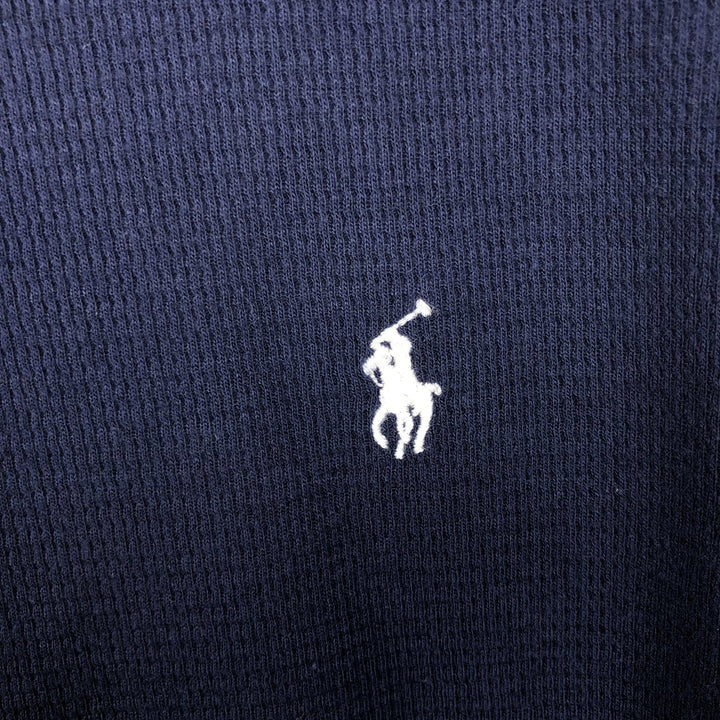 Ralph Lauren POLO RALPH LAUREN Thermal Long T-Shirt Men's Size L cotton navy blue type Vintage Second Hand