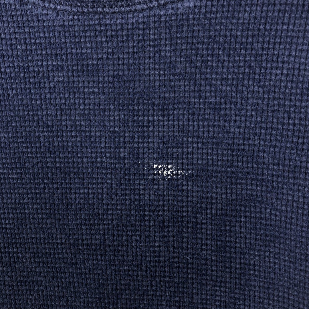 Ralph Lauren POLO RALPH LAUREN SLEEPWEAR Thermal Long T-shirt Waffle Men's L size cotton navy blue type Vintage Second Hand