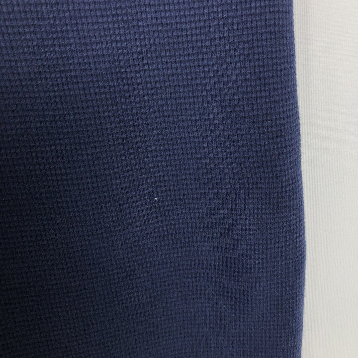 Ralph Lauren POLO RALPH LAUREN SLEEPWEAR Thermal Long T-shirt Waffle Men's L size cotton navy blue type Vintage Second Hand