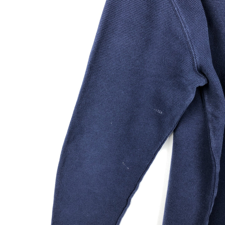 Ralph Lauren POLO RALPH LAUREN SLEEPWEAR Thermal Long T-shirt Waffle Men's L size cotton navy blue type Vintage Second Hand