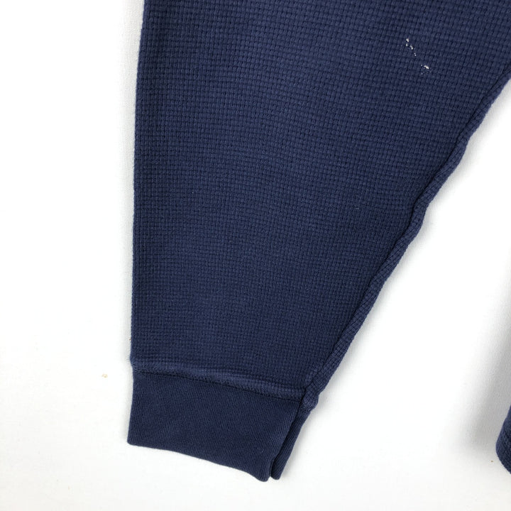 Ralph Lauren POLO RALPH LAUREN SLEEPWEAR Thermal Long T-shirt Waffle Men's L size cotton navy blue type Vintage Second Hand