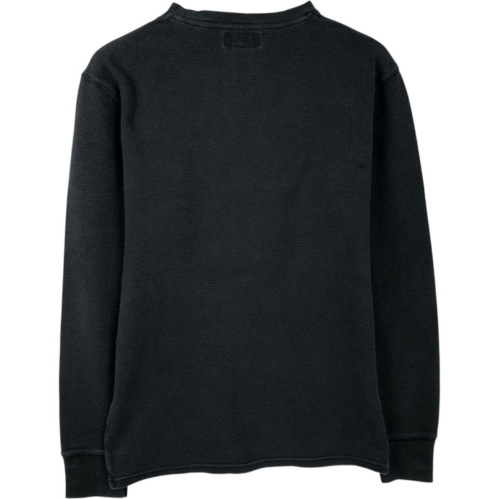Ralph Lauren POLO RALPH LAUREN Thermal T-Shirt, Waffle, Men's Size Small cotton black type Vintage Second Hand