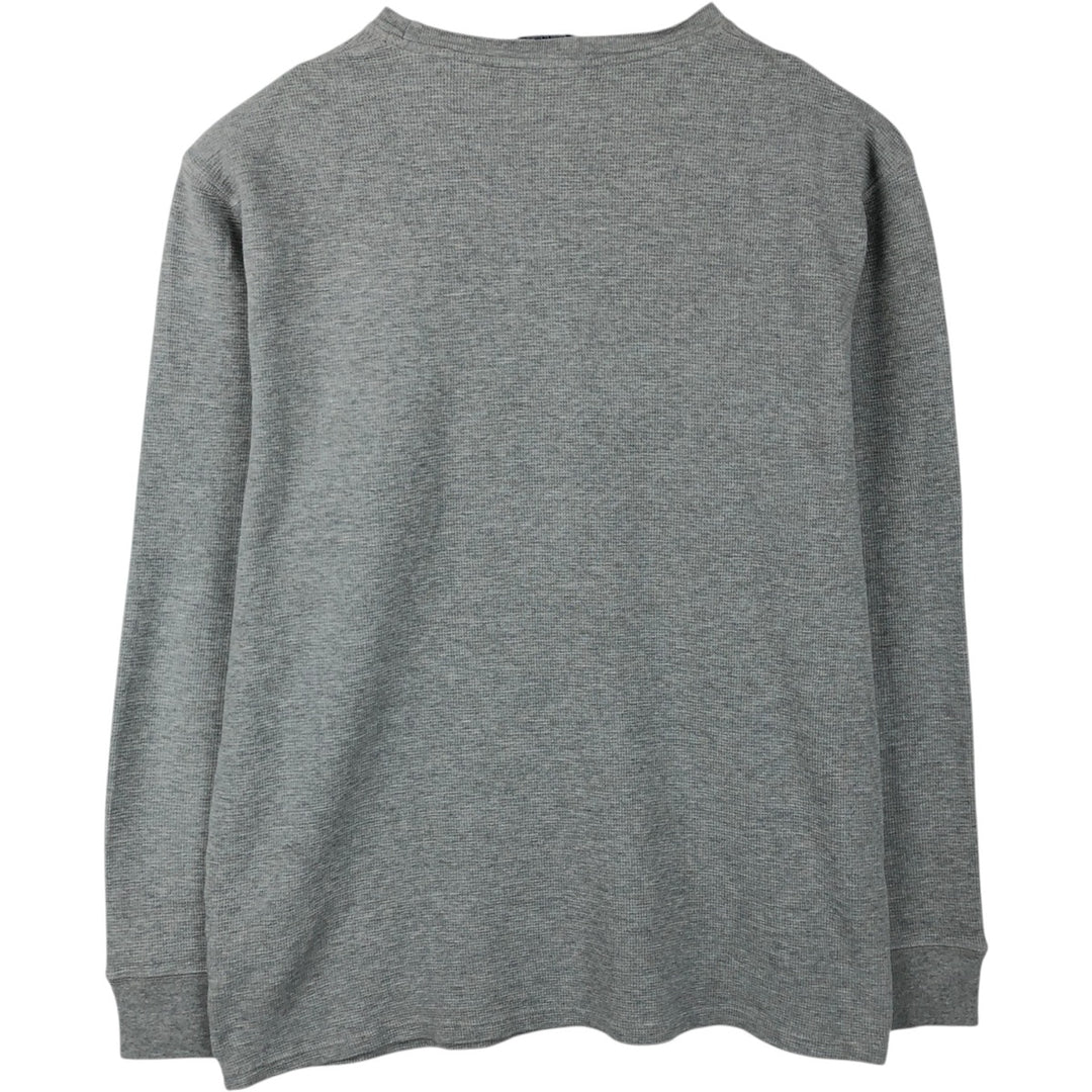 Ralph Lauren POLO RALPH LAUREN SLEEPWEAR Thermal Long T-shirt Waffle Men's XL cotton gray type Vintage Second Hand