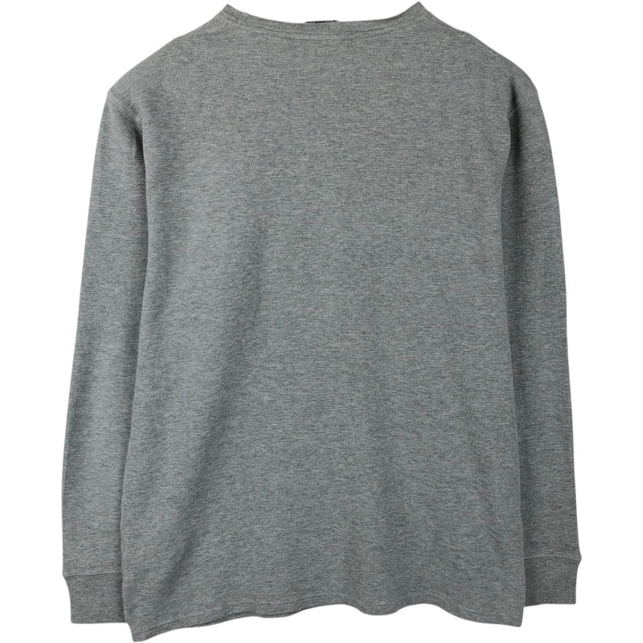 Ralph Lauren POLO RALPH LAUREN SLEEPWEAR Thermal Long T-shirt Waffle Men's XL cotton gray type Vintage Second Hand