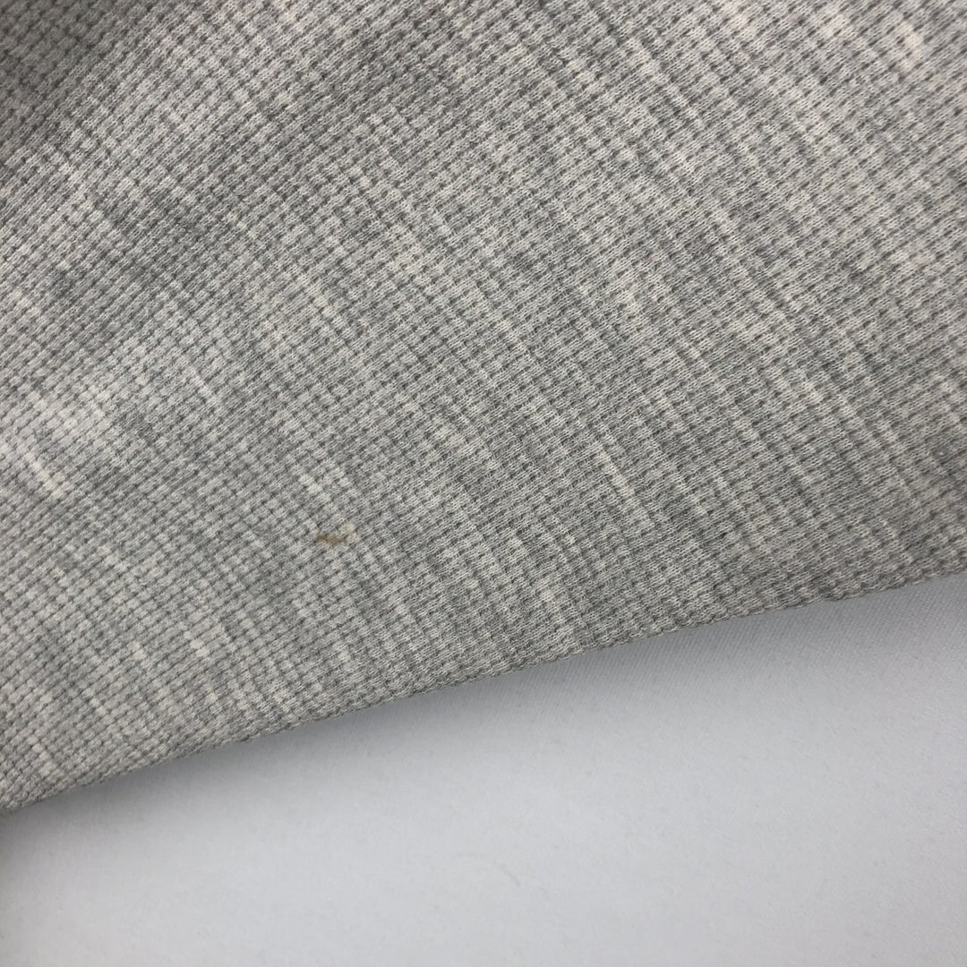 Ralph Lauren POLO RALPH LAUREN SLEEPWEAR Henley Neck Thermal Long-Sleeve T-Shirt (Waffle Knit) - Men's Size L (approx.) cotton gray type Vintage Second Hand