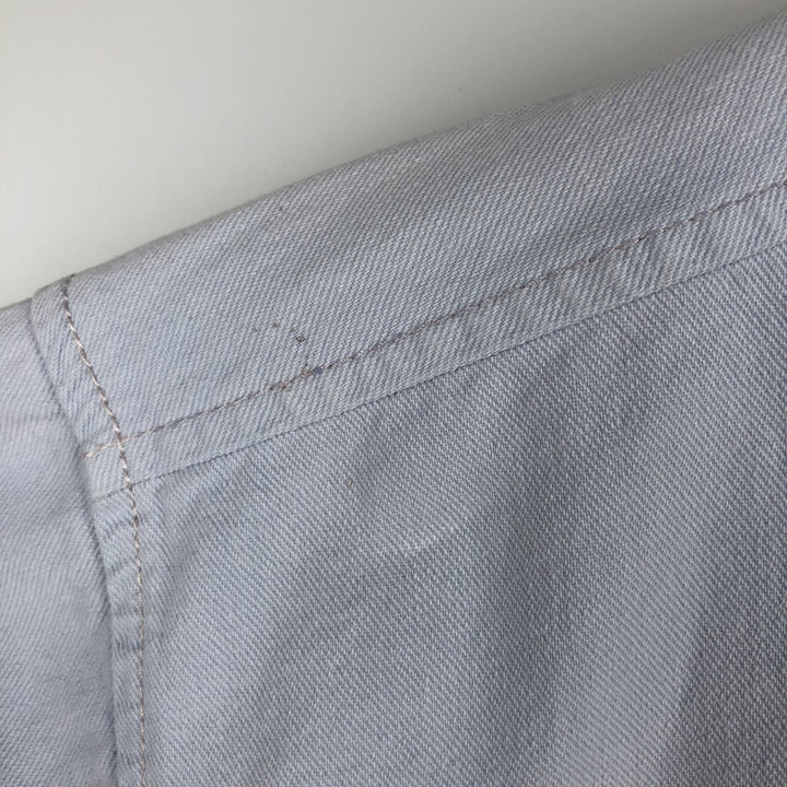 Ralph Lauren POLO RALPH LAUREN SLEEPWEAR Henley Neck Thermal Long-Sleeve T-Shirt (Waffle Knit) - Men's Size L (approx.) cotton gray type Vintage Second Hand