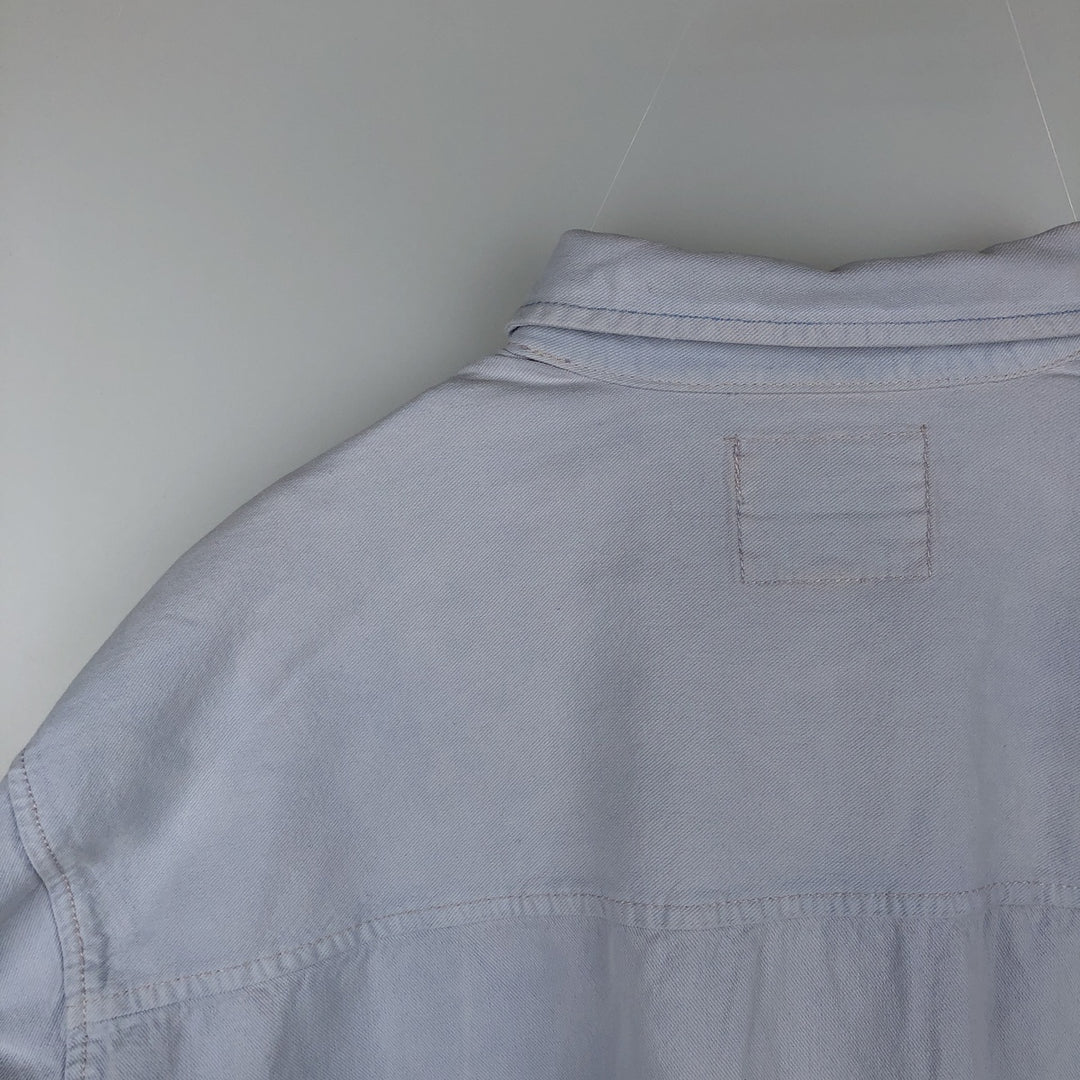Ralph Lauren POLO RALPH LAUREN SLEEPWEAR Henley Neck Thermal Long-Sleeve T-Shirt (Waffle Knit) - Men's Size L (approx.) cotton gray type Vintage Second Hand