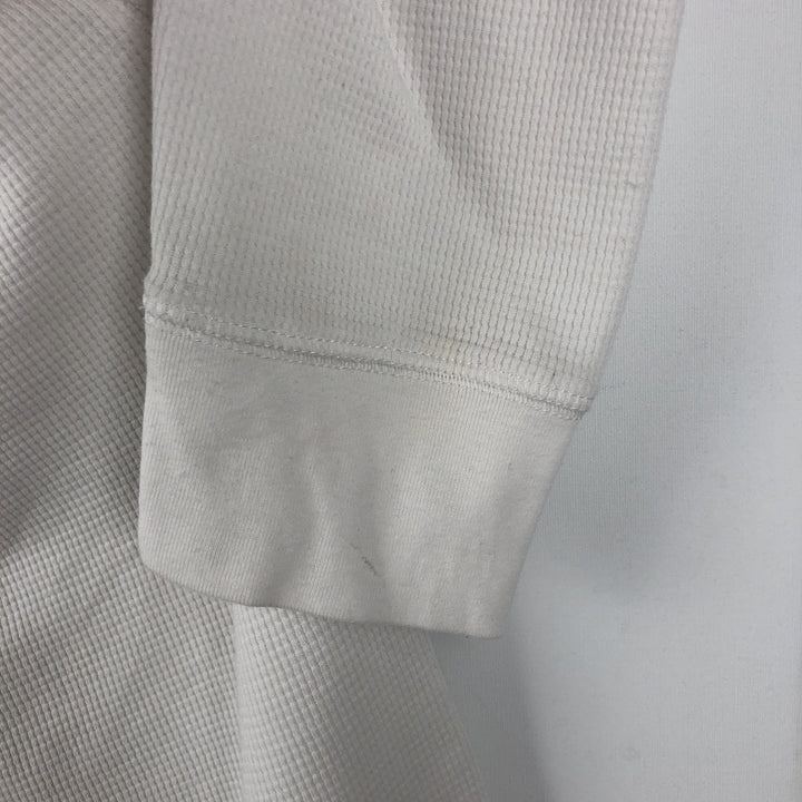 Ralph Lauren POLO RALPH LAUREN SLEEPWEAR Thermal Long T-shirt Waffle Men's L size cotton white type Vintage Second Hand