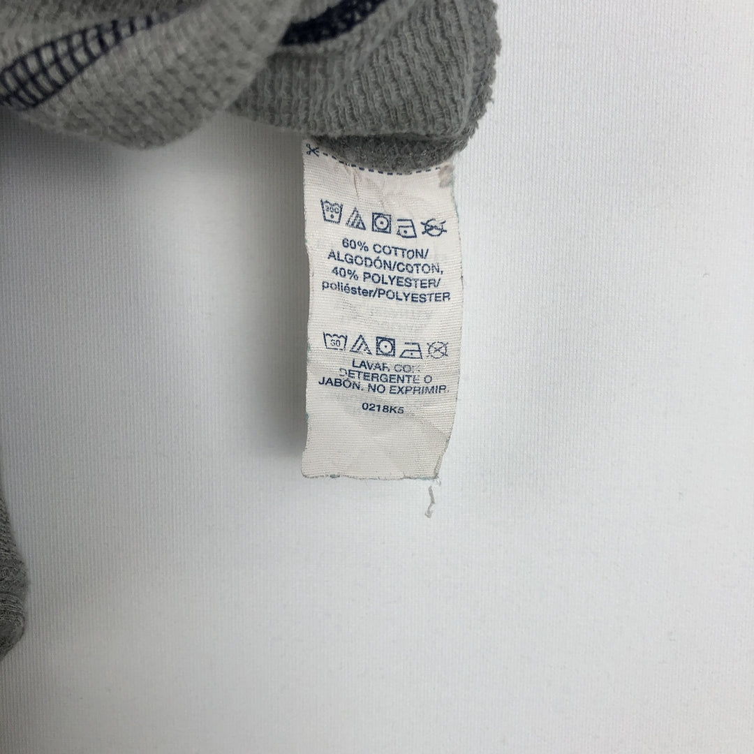 Ralph Lauren POLO RALPH LAUREN SLEEPWEAR American flag pattern thermal long-sleeve T-shirt, men's size L (approx.) cotton gray type Vintage Second Hand