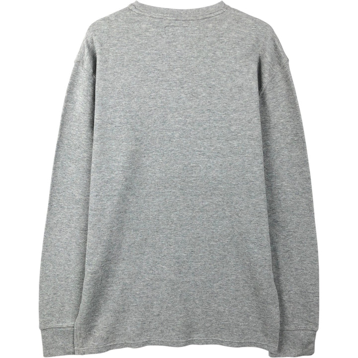Ralph Lauren POLO RALPH LAUREN Thermal Long T-shirt Waffle Men's XL cotton gray type Vintage Second Hand