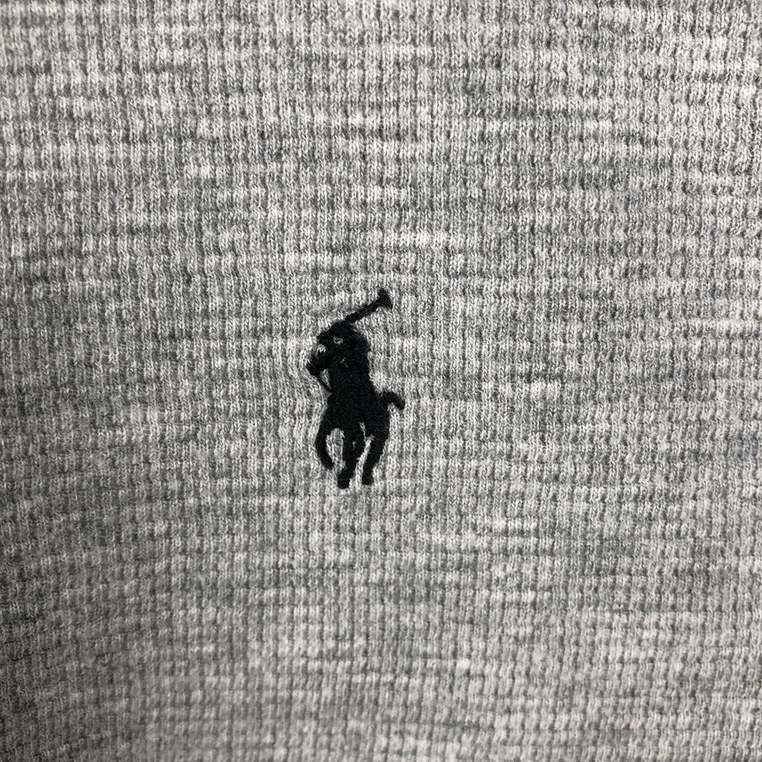 Ralph Lauren POLO RALPH LAUREN Thermal Long T-shirt Waffle Men's XL cotton gray type Vintage Second Hand